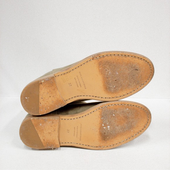 Isabel Marant Etoile Crisi Suede Ankle Boots Taupe Western Women's Size 37 - Picture 11 of 13